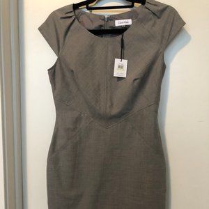 Calvin Klein Grey Sheath Dress